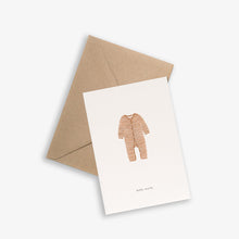 Kartotek Copenhagen Greeting Card - Baby Onesie Ochre