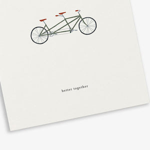 Kartotek Copenhagen Greeting Card - Tandem