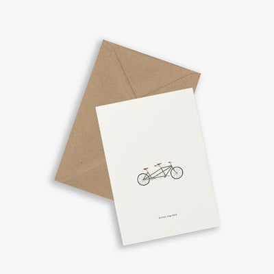 Kartotek Copenhagen Greeting Card - Tandem