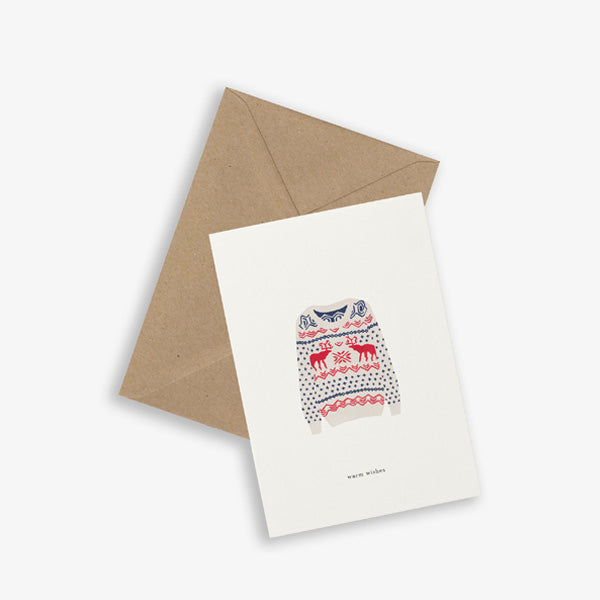 Kartotek Copenhagen Greeting Card - X-mas Sweater