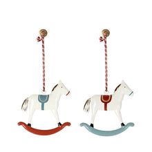 Maileg Metal Ornament, Rocking Horse - Set of 2