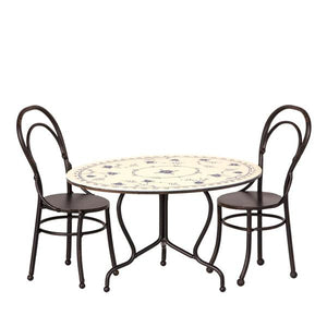 Maileg Dining Table Set with 2 Chairs