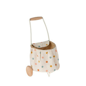 Maileg Miniature Trolley, Mini - Multi Dots