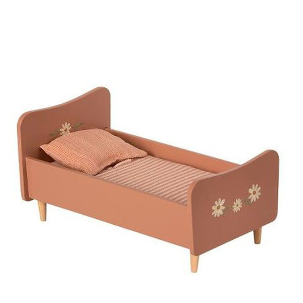 Maileg Wooden Bed, Mini - Rose