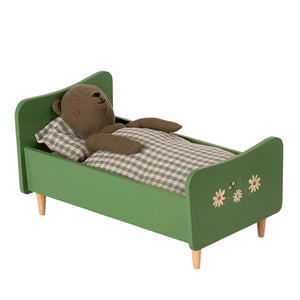 Maileg Wooden Bed, Teddy Dad - Dusty Green