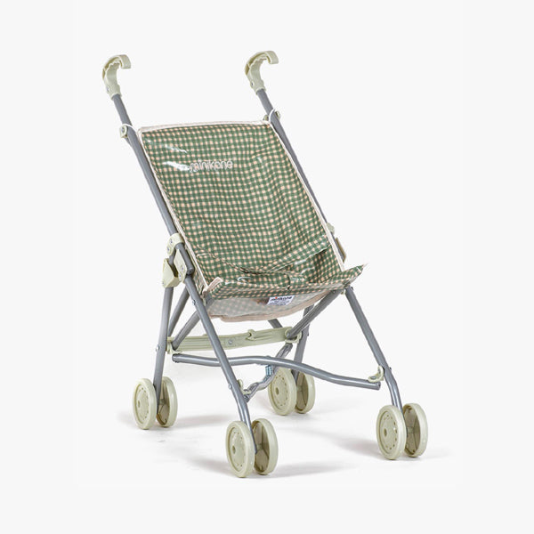 Minikane Doll Stroller - Gingham Green