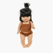 Minikane Les P'tits Basiques Ribbed Knit Girl's Underwear Set - Cognac - Elenfhant