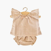 Minikane Paola Reina Baby Doll Nightwear Lucette – Striped Beige                                nightwear