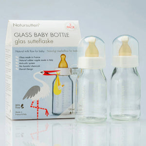 Natursutten Glass Baby Bottle 120ml (set of 2)