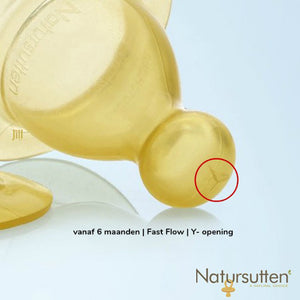 Natursutten Glass Bottles - Replacement Teat (2 Pack) - Fast Flow