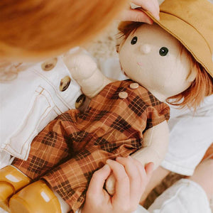 Olli Ella Dinkum Doll Travel Togs - Apricot