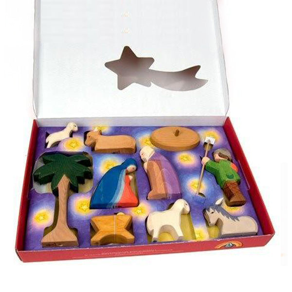 Ostheimer Nativity Set with Diorama 11 pcs