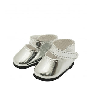 Paola Reina Amigas Shoes - Silver with Ankle Strap
