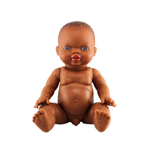 Paola Reina Baby Doll African – Boy / Blue Eyes