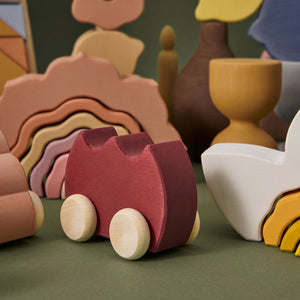 Raduga Grëz Wooden Shape Toy Car – Tulip