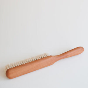 Redecker Book Dust Brush - Pear Wood / Goat Hair