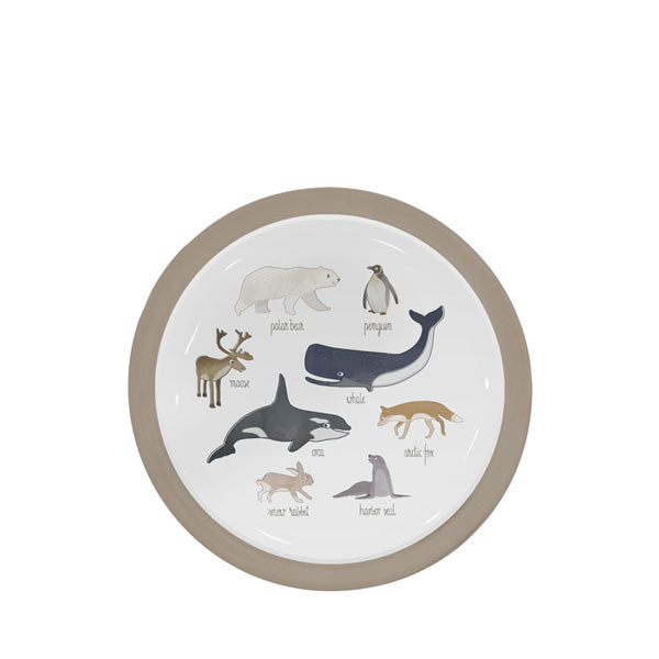 Sebra Melamine Plate – Artic Animals