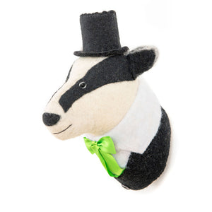 Sew Heart Felt Animal Head - Brigadier Bille Badger