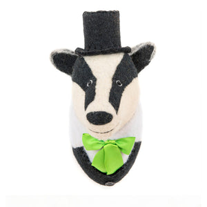 Sew Heart Felt Animal Head - Brigadier Bille Badger