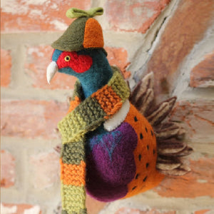 Sew Heart Felt Animal Head - Sherlock Pheasant