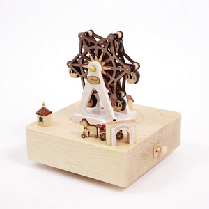 Wooderful Life Wooden Music Box - Ferris Wheel Amusement Park