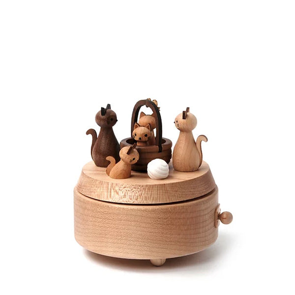 Wooderful Life Wooden Music Box - Greeting Kitty