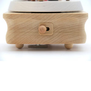 Wooderful Life Wooden Music Box - Kiss Under the Mistletoe