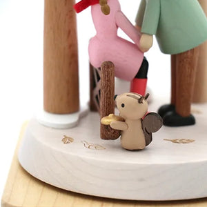 Wooderful Life Wooden Music Box - Kiss Under the Mistletoe