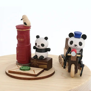 Wooderful Life Wooden Music Box - Panda Mailman