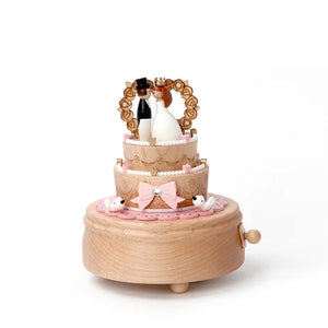 Wooderful Life Wooden Music Box - Wedding Cake