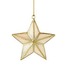 Star Shaped Christmas Ornament - Brass