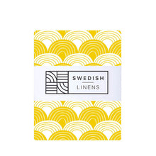 Swedish Linens Rainbows Flat Sheet – Mustard Yellow