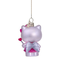 Vondels Glass Shaped Christmas Ornament - Hello Kitty w/magic Wand