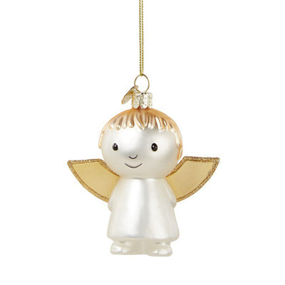 Vondels Glass Shaped Christmas Ornament - Miffy Angel