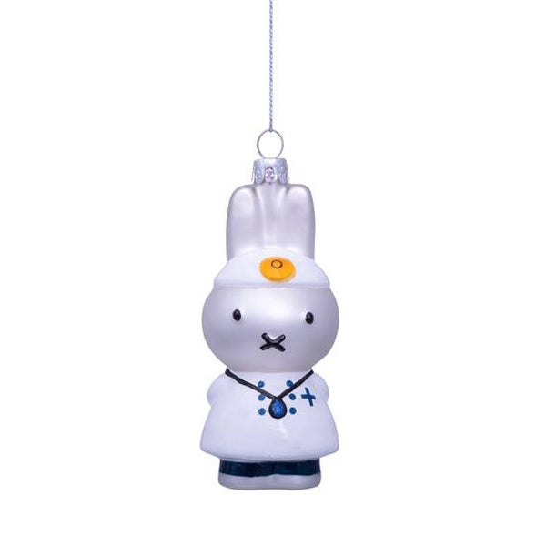 Vondels Glass Shaped Christmas Ornament - Miffy Doctor