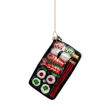 Vondels Glass Shaped Christmas Ornament - Sushi Plate