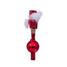 Vondels Glass Shaped Tree topper - Nutcracker Red