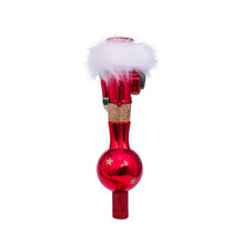 Vondels Glass Shaped Tree topper - Nutcracker Red