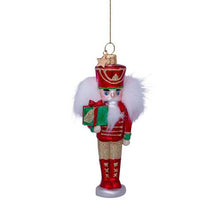 Vondels Glass Shaped Christmas Ornament - Nutcracker Red/Green