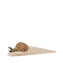 Wildlife Garden Hand Carved Doorstop - Roman Snail