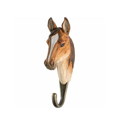 Wildlife Garden Hand Carved Animal Hook - Arab Horse