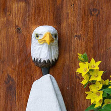 Wildlife Garden Hand Carved Animal Hook - Bald Eagle