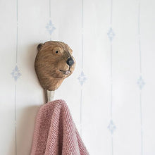 Wildlife Garden Hand Carved Animal Hook - Beaver