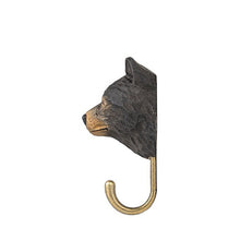 Wildlife Garden Hand Carved Animal Hook - Black Bear