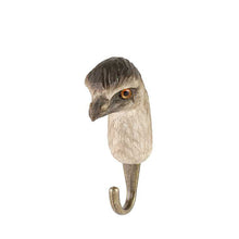 Wildlife Garden Hand Carved Animal Hook - Emu