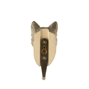 Wildlife Garden Hand Carved Animal Hook - House Cat