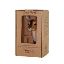 Wildlife Garden Hand Carved Animal Hook - Roe Deer