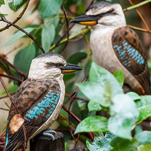 Wildlife Garden Hand Carved Decobird - Laughing Kookaburra