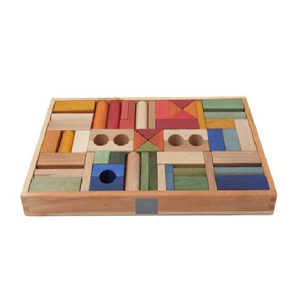 Wooden Story Rainbow Blocks - 54 pcs