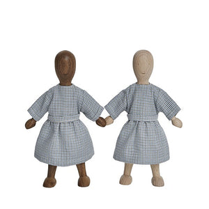 Wooden Story Lala Wooden Doll Walnut - Dress